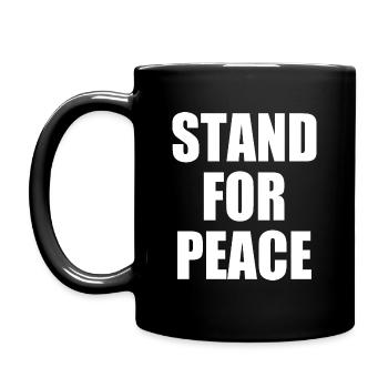 Stand for peace - Full Colour Mug - black - Left