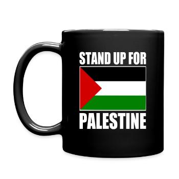 stand up for palestine - Mug uni - noir - Gauche