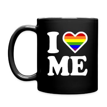 I love me - Full Colour Mug - black - Left