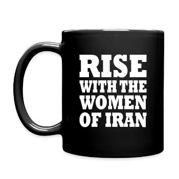 Rise with the women of iran - Mug uni - noir - Gauche