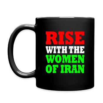Rise with the women of iran - Mug uni - noir - Gauche