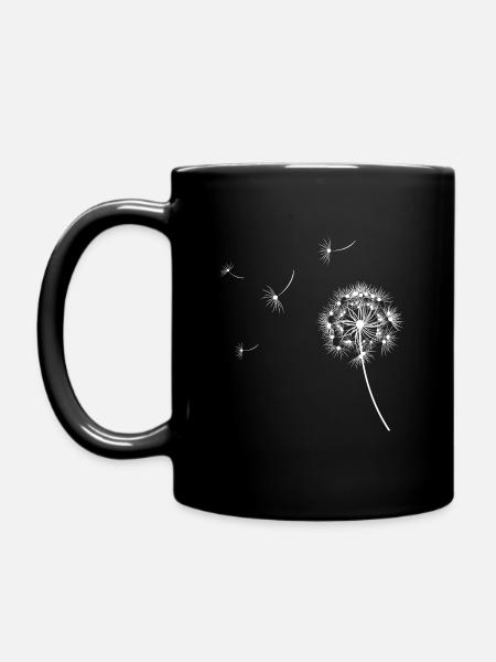 Pissenlit - les graines s’envolent - Mug uni - noir