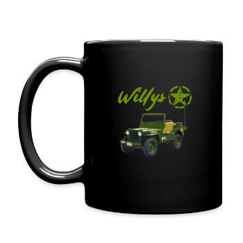 Willys 54 - Tasse einfarbig - Schwarz - Links