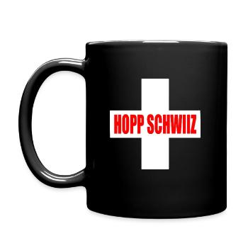 Hopp schwiiz - Mug uni - noir - Gauche