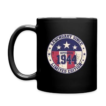 80e anniversaire Légende Septembre 1944 Volume 44 - Mug uni - noir - Gauche