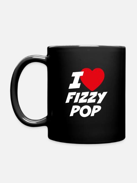 Ich liebe Fizzy Pop - Tasse einfarbig - Schwarz