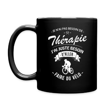 T-shirt Thérapie Vélo VTT - Mug uni - noir - Gauche