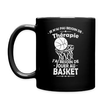 T-shirt Basket Thérapie - Mug uni - noir - Gauche