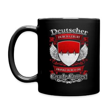FRANKE DURCH DIE GNADE GOTTES - Tasse einfarbig - Schwarz - Links