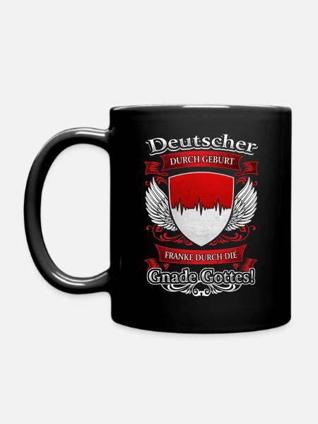 FRANKE DURCH DIE GNADE GOTTES - Tasse einfarbig - Schwarz