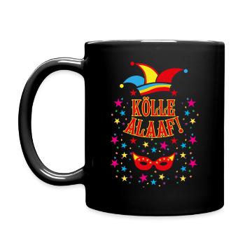 10 KÖLLE ALAAF Carnaval Chapeau De Carnaval Masque - Mug uni - noir - Gauche