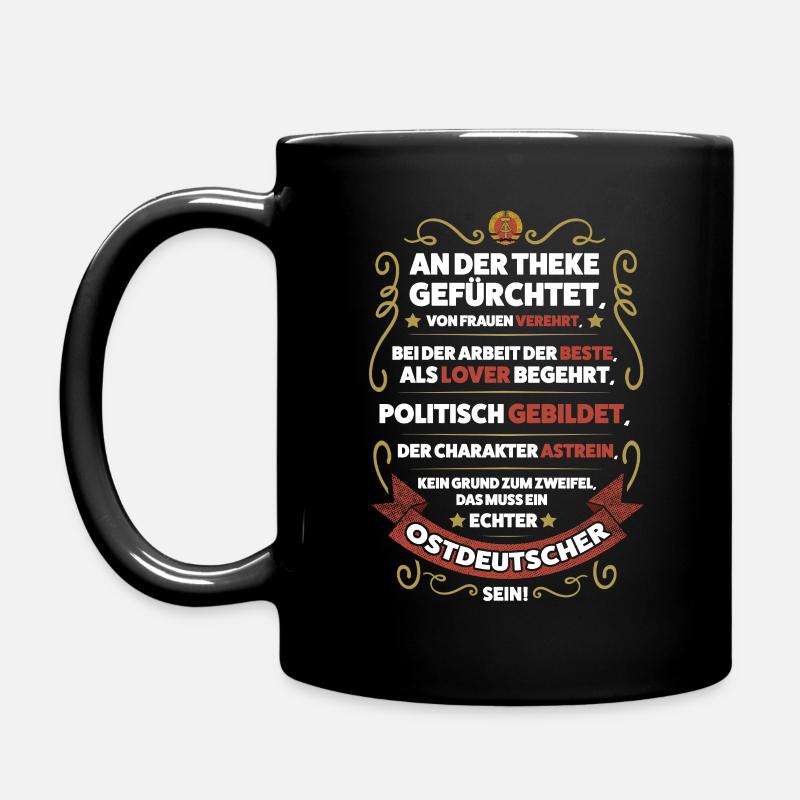 ES MUSS EIN OSTDEUTSCHER SEIN - OSSI DDR GESCHENK - Tasse einfarbig - Schwarz