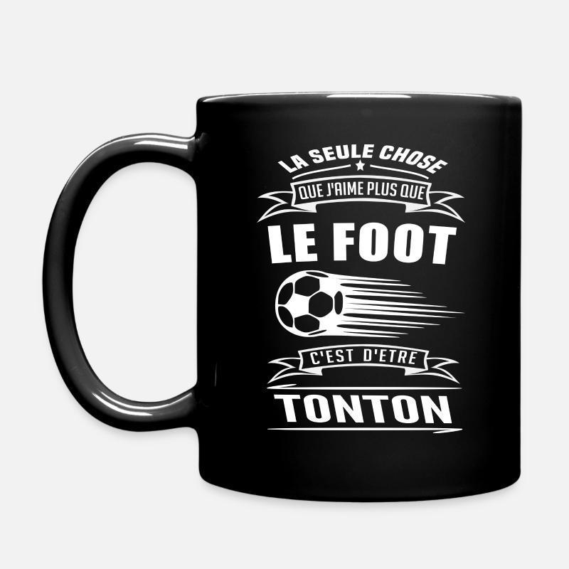 Cadeau Tonton fan de foot. - Mug uni - noir