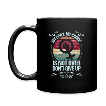 My body, my choice - Full Colour Mug - black - Left