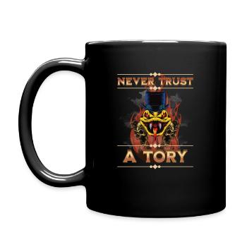 Never trust a Tory - Full Colour Mug - black - Left