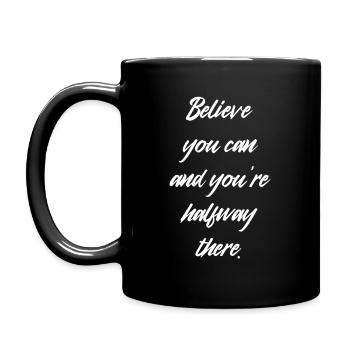 GLAUBEN - Tasse einfarbig - Schwarz - Links