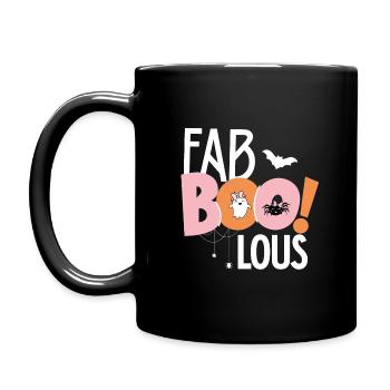 Fabboolous - Design d’Halloween mignon avec - Mug uni - noir - Gauche