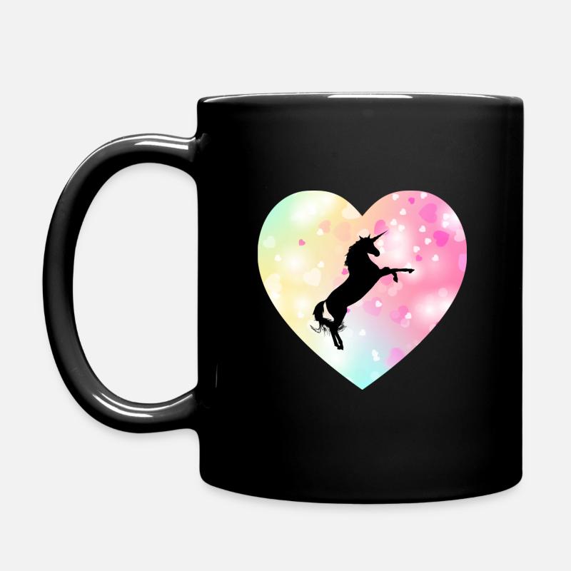 Einhorn 1001 - Tasse einfarbig - Schwarz