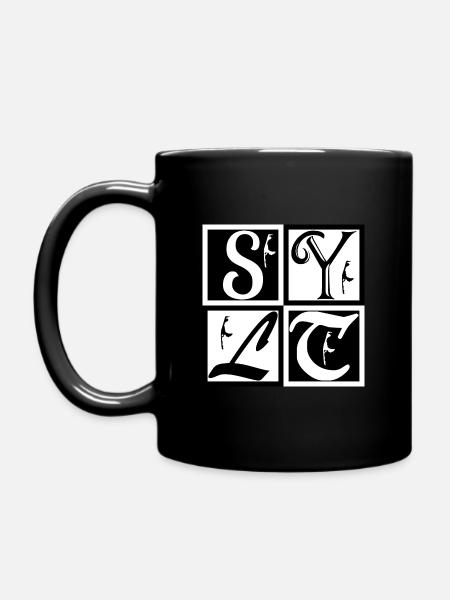 Der Sylt Klassiker in Schwarz und Weiss - Tasse einfarbig - Schwarz