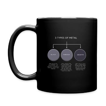 3 TYPES DE MÉTAL - Mug uni - noir - Gauche