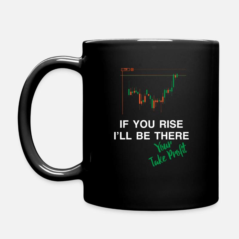 Forex Trader Design Take Profit - Tasse einfarbig - Schwarz