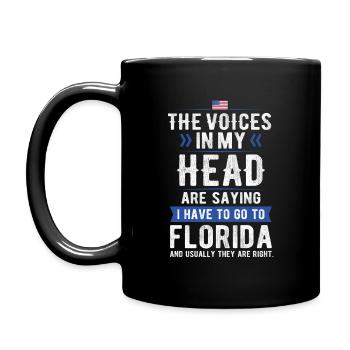 LES VOIX DANS MA TÊTE CADEAU FLORIDE USA - Mug uni - noir - Gauche