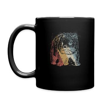 Vintage de style rétro wombat - Mug uni - noir - Gauche