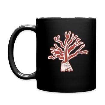 Nazca Lines Tree - Full Colour Mug - black - Left