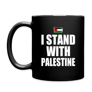 I Stand with palestine - Mug uni - noir - Gauche