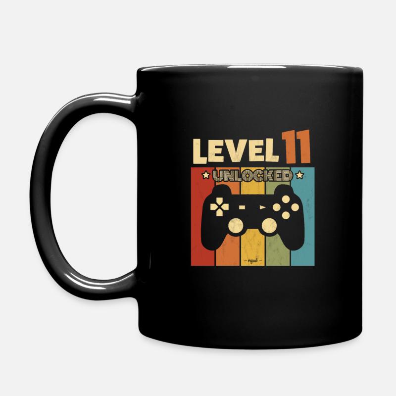 LEVEL 11 UNLOCKED GAMING GAMER GEBURTSTAG GESCHENK - Tasse einfarbig - Schwarz