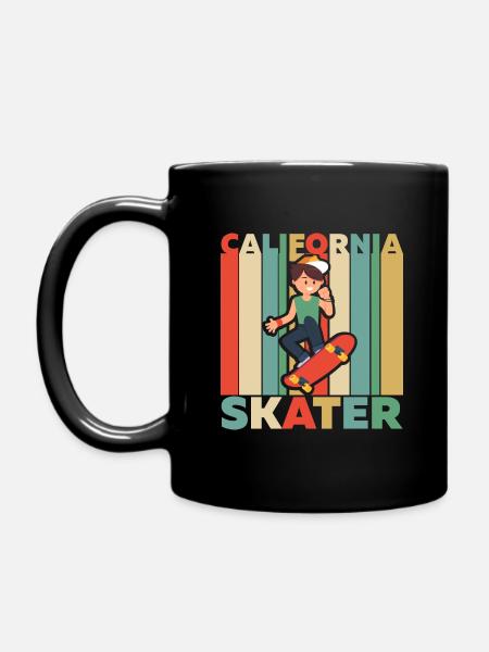 California skater skate skateboarder enfant - Mug uni - noir