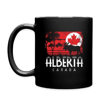 ALBERTA CANADA FLAG MAPLE LEAF CANADA CADEAU - Mug uni - noir - Gauche