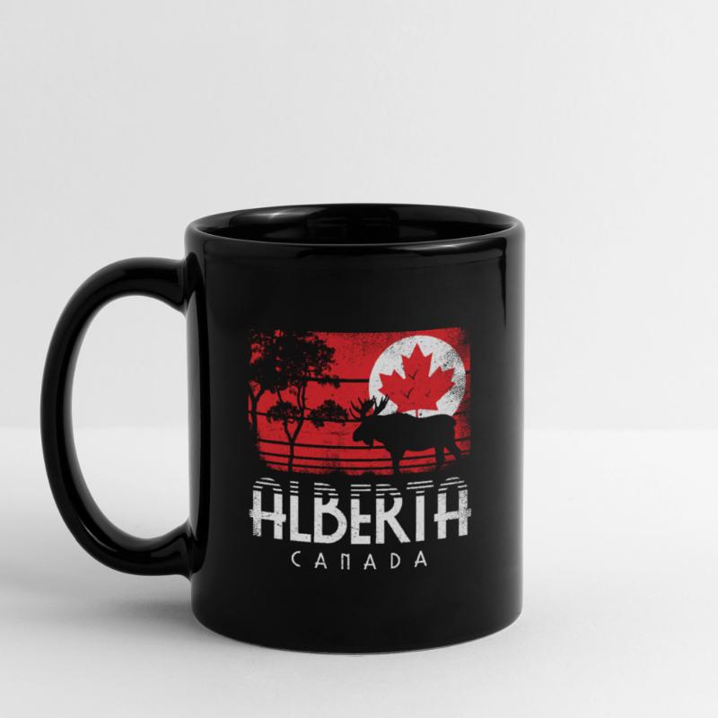ALBERTA CANADA FLAG MAPLE LEAF CANADA GIFT Full Colour Mug