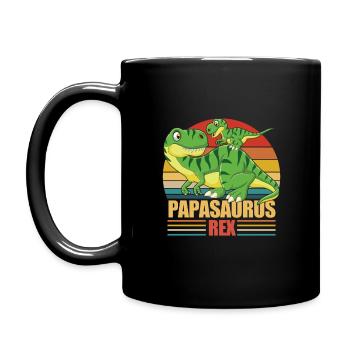 Papa Dinosaure - Papasaurus Rex - Mug uni - noir - Gauche
