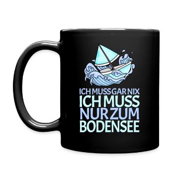 Bodensee - Tasse einfarbig - Schwarz - Links