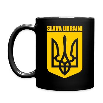 Slava ukraini - Full Colour Mug - black - Left