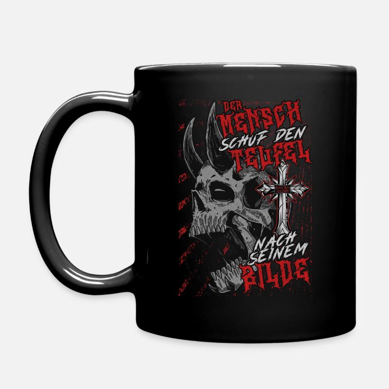 L’homme a créé le diable à son image - Mug uni - noir