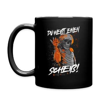 You know a shit! - Full Colour Mug - black - Left