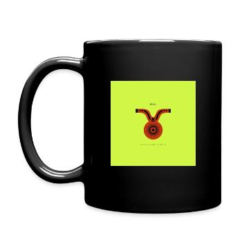 STERNZEICHEN Stier -grün- - Tasse einfarbig - Schwarz - Links