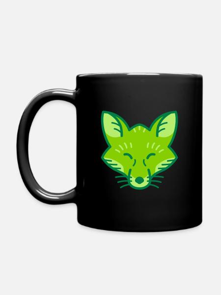 Waldfreunde Fuchs - Tasse einfarbig - Schwarz