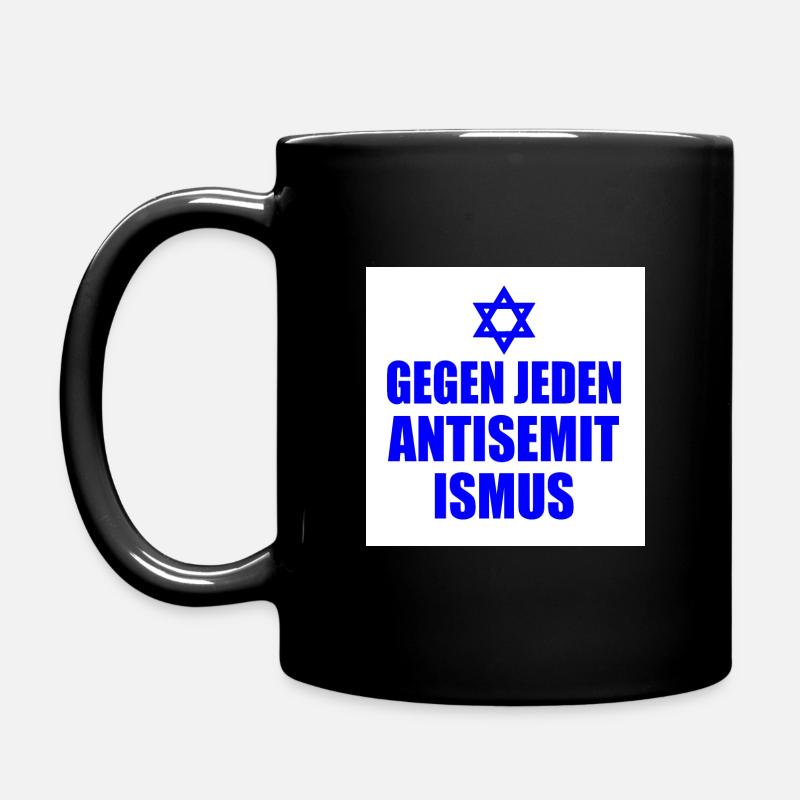 Gegen jeden antisemitismus - Tasse einfarbig - Schwarz