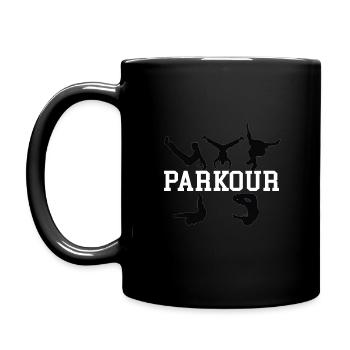 Parkour Silhouettes - Mug uni - noir - Gauche