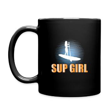 SUP Womens SUP Girl - Full Colour Mug - black - Left