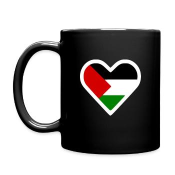Free palestine - Mug uni - noir - Gauche