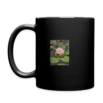 Water lily - Full Colour Mug - black - Left