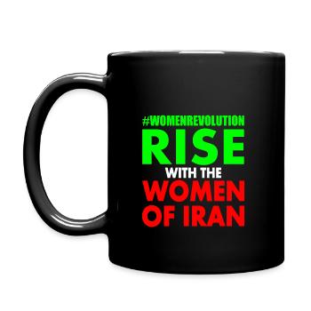 Rise with the women of iran - Mug uni - noir - Gauche
