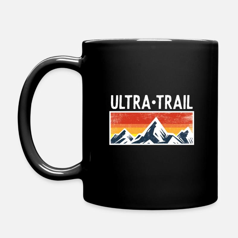 Ultra Trail Runner Mountains mountains gift runners - Full Colour Mug - black