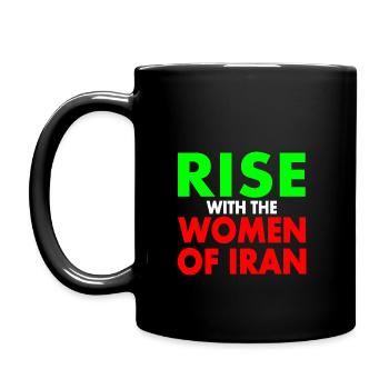 Rise with the women of iran - Mug uni - noir - Gauche