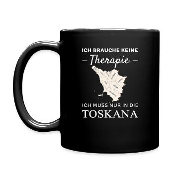 Toskana Therapie - Tasse einfarbig - Schwarz - Links