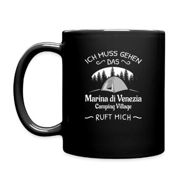 Marina die Venezia ruft mich - Tasse einfarbig - Schwarz - Links
